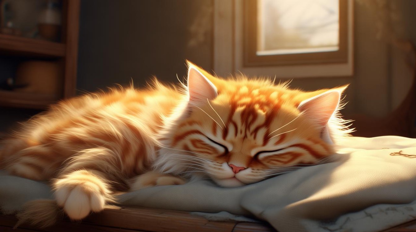 猫咪睡觉和生病