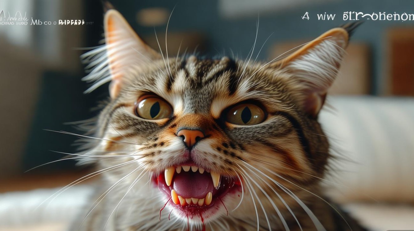 猫咪犬齿掉了流血