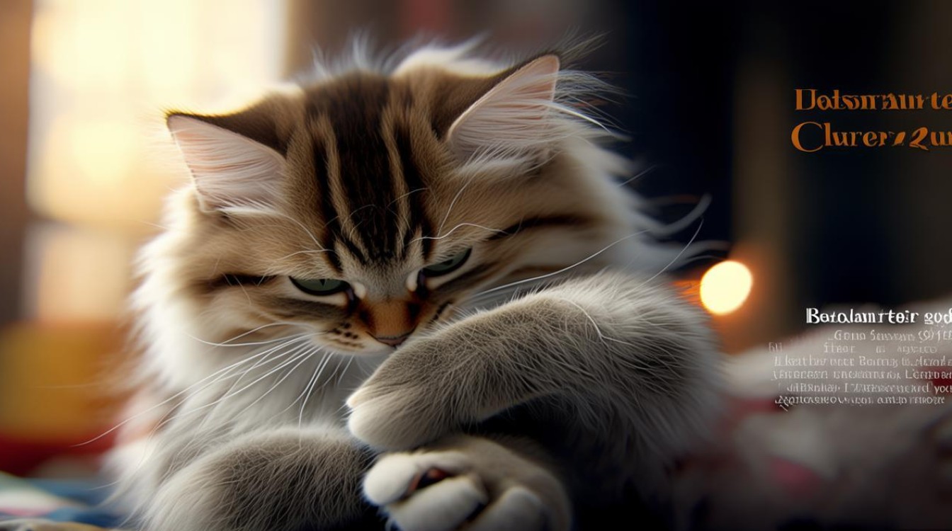 猫咪咬自己指甲