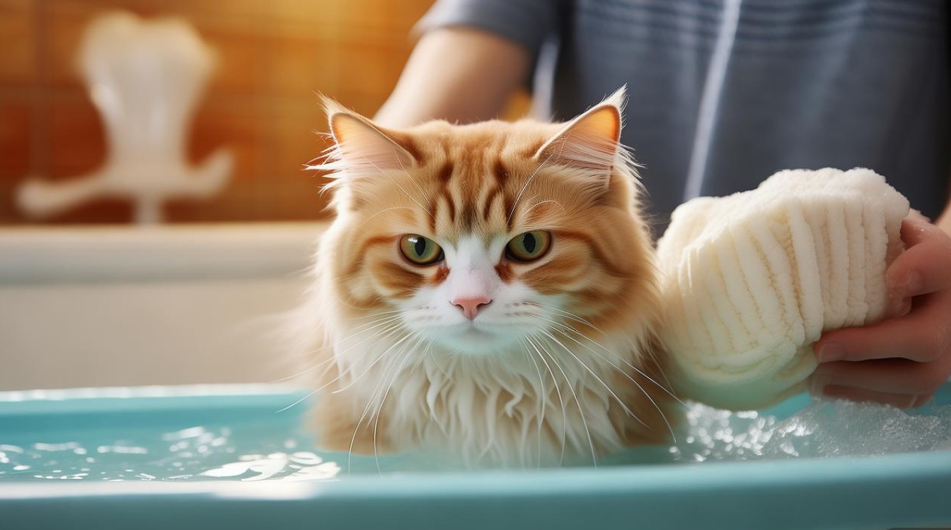 猫咪怎么教洗澡