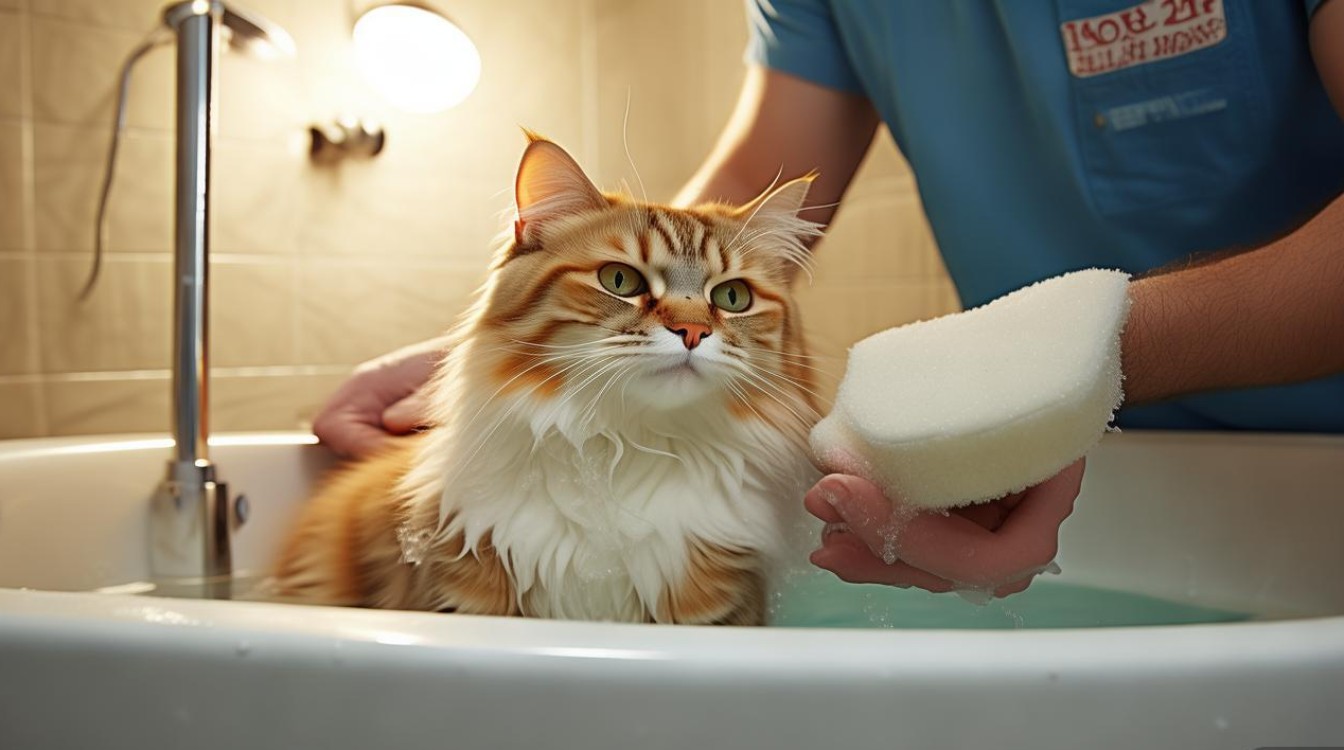 猫咪怎么教洗澡