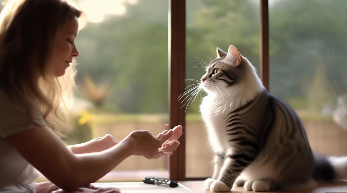 如何教猫咪坐下