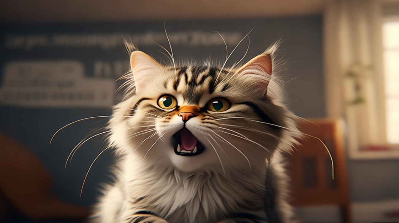 猫咪想叫叫不出