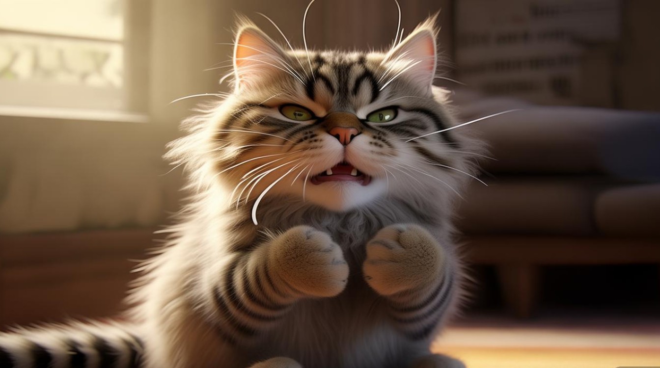 猫咪想叫叫不出