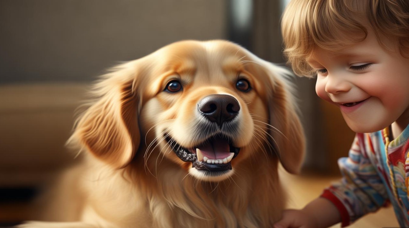 狗狗宠孩子