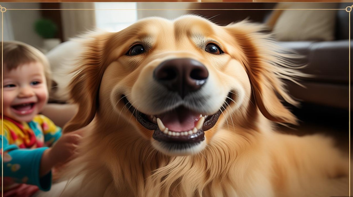 狗狗宠孩子