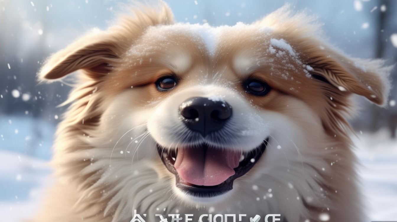 狗狗冻舌头