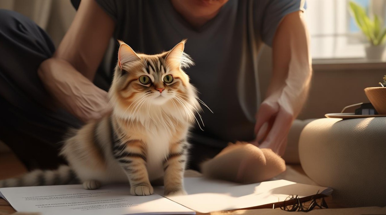如何教猫咪站立