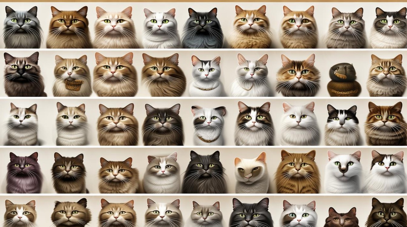 各个品种的猫咪