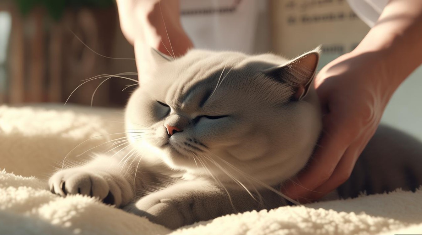英短猫咪按摩
