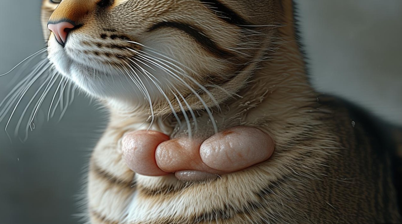 猫咪脖子有包