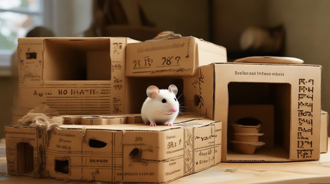 用纸板做仓鼠的玩具
