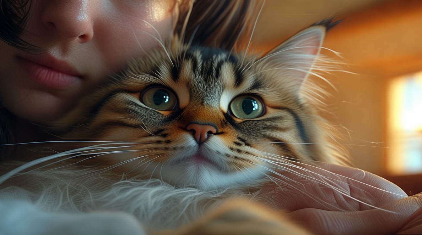 猫咪突然和我亲近