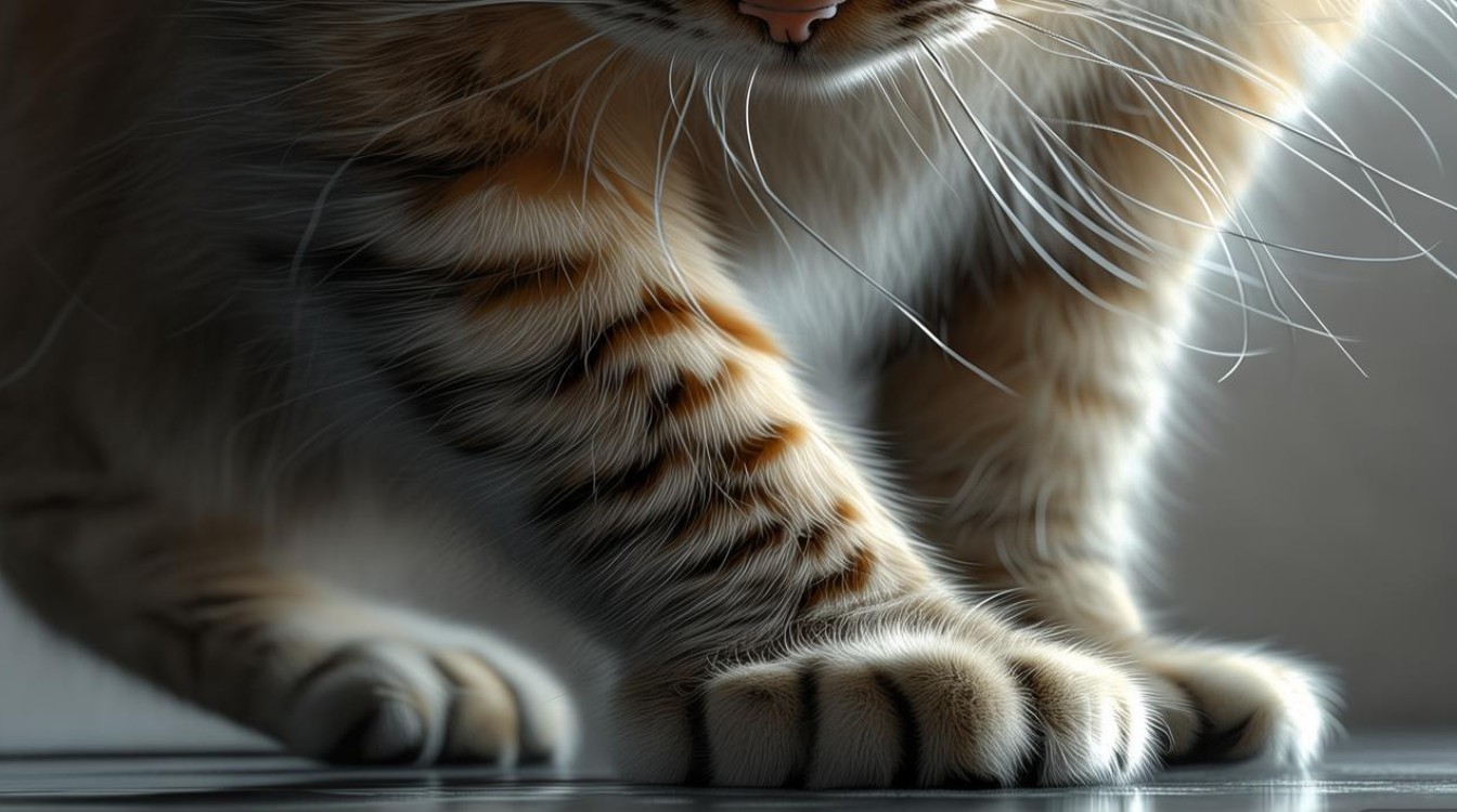 猫咪前腿微瘸