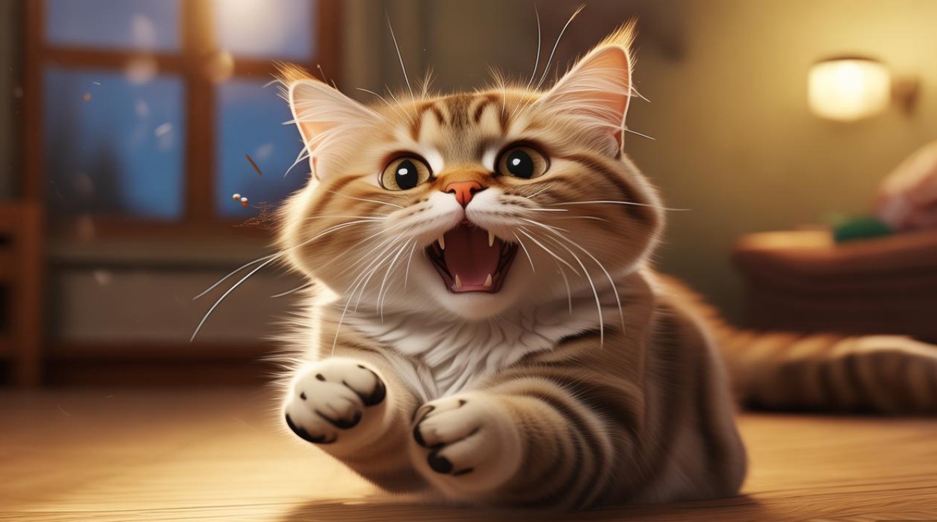 猫咪也会抓人