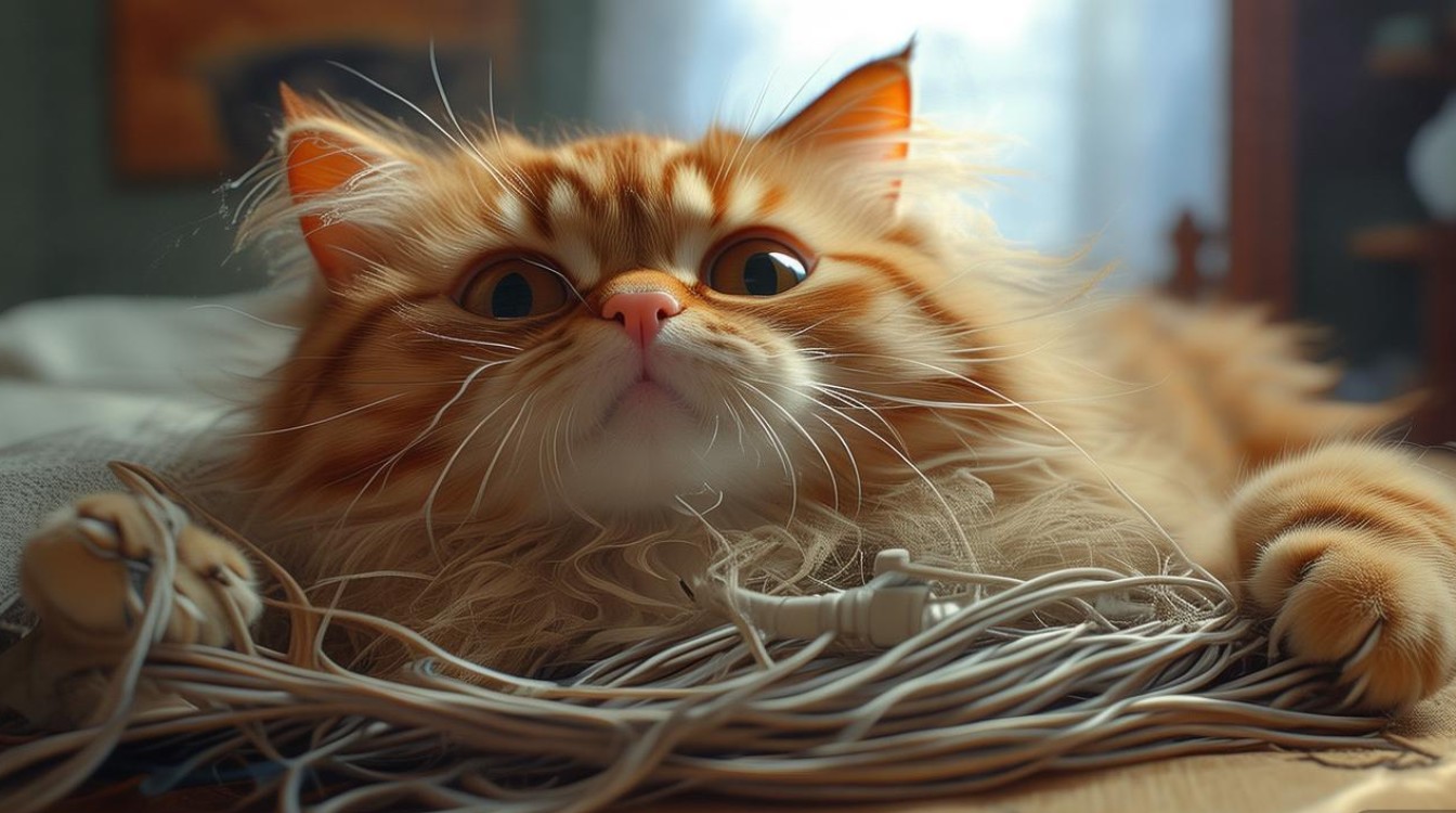猫咪很爱啃电线