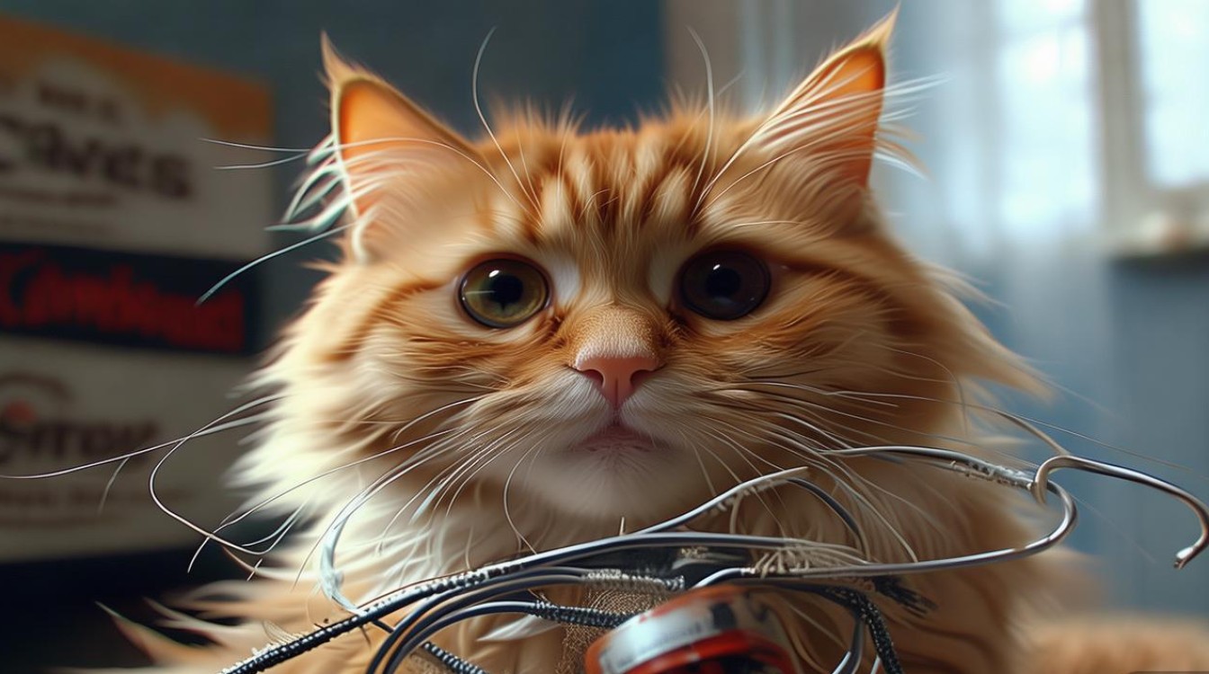 猫咪很爱啃电线