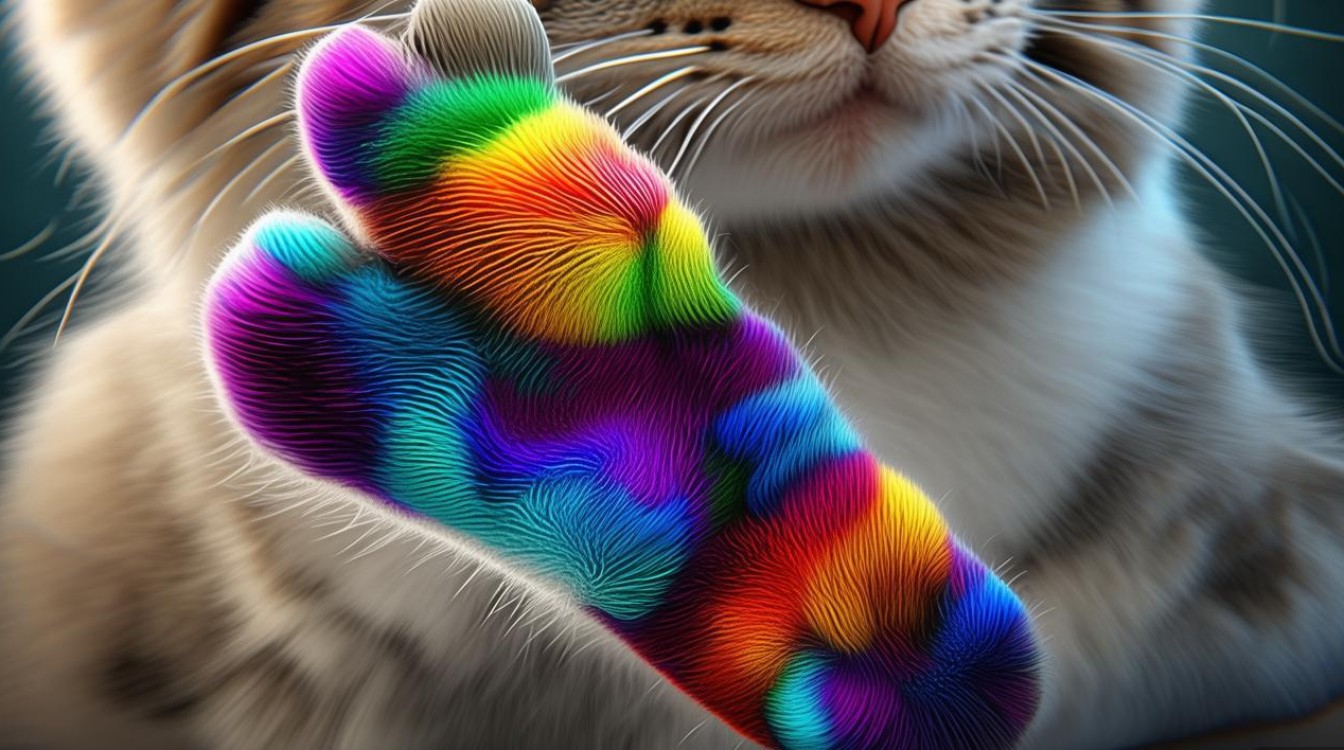 猫咪肉垫花色