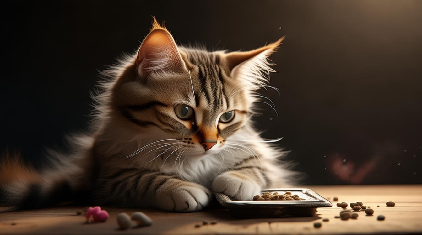 猫咪吃得少瘦