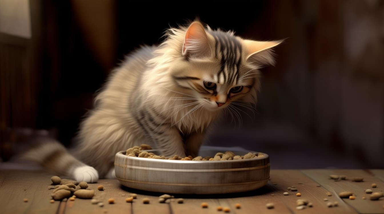 猫咪吃得少瘦