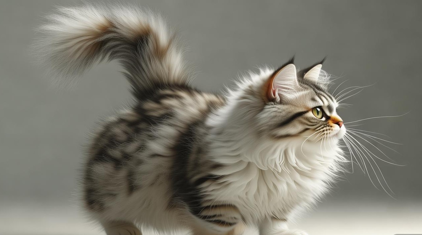 猫咪尾巴向右摇
