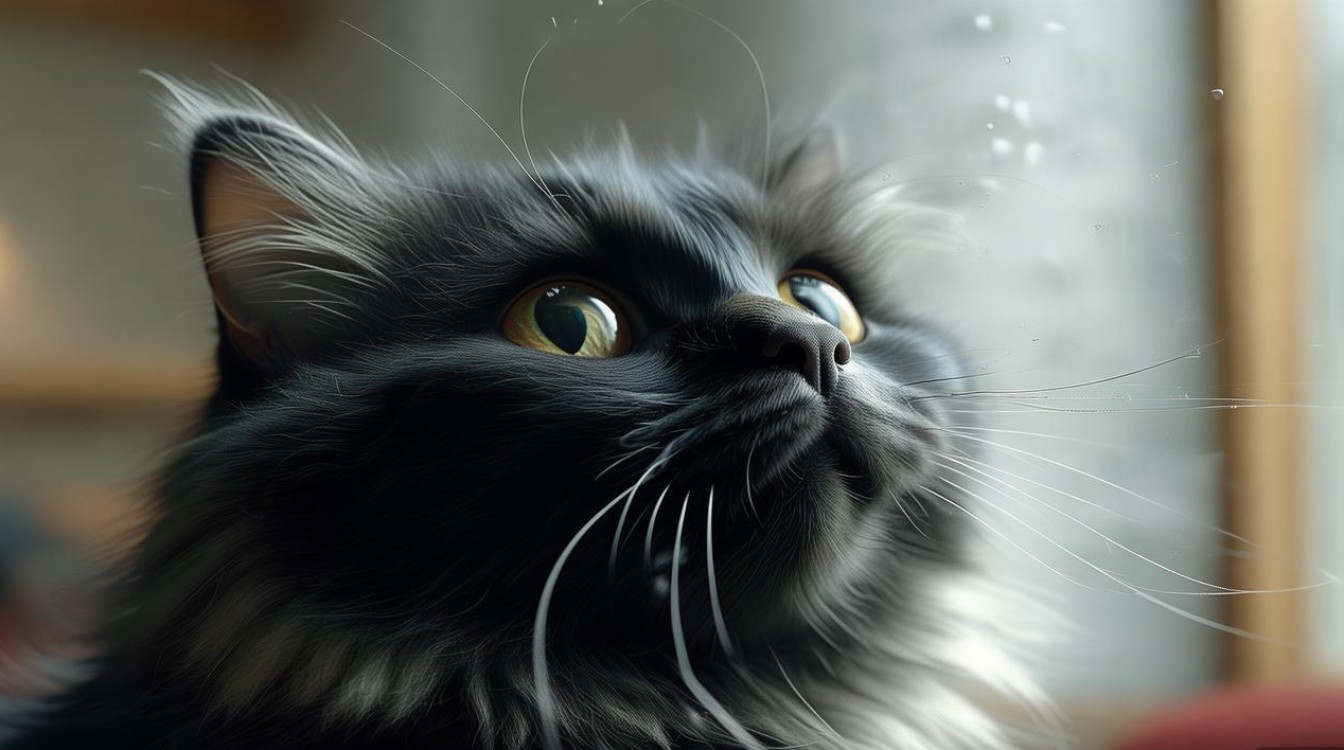 猫咪用鼻子喷气