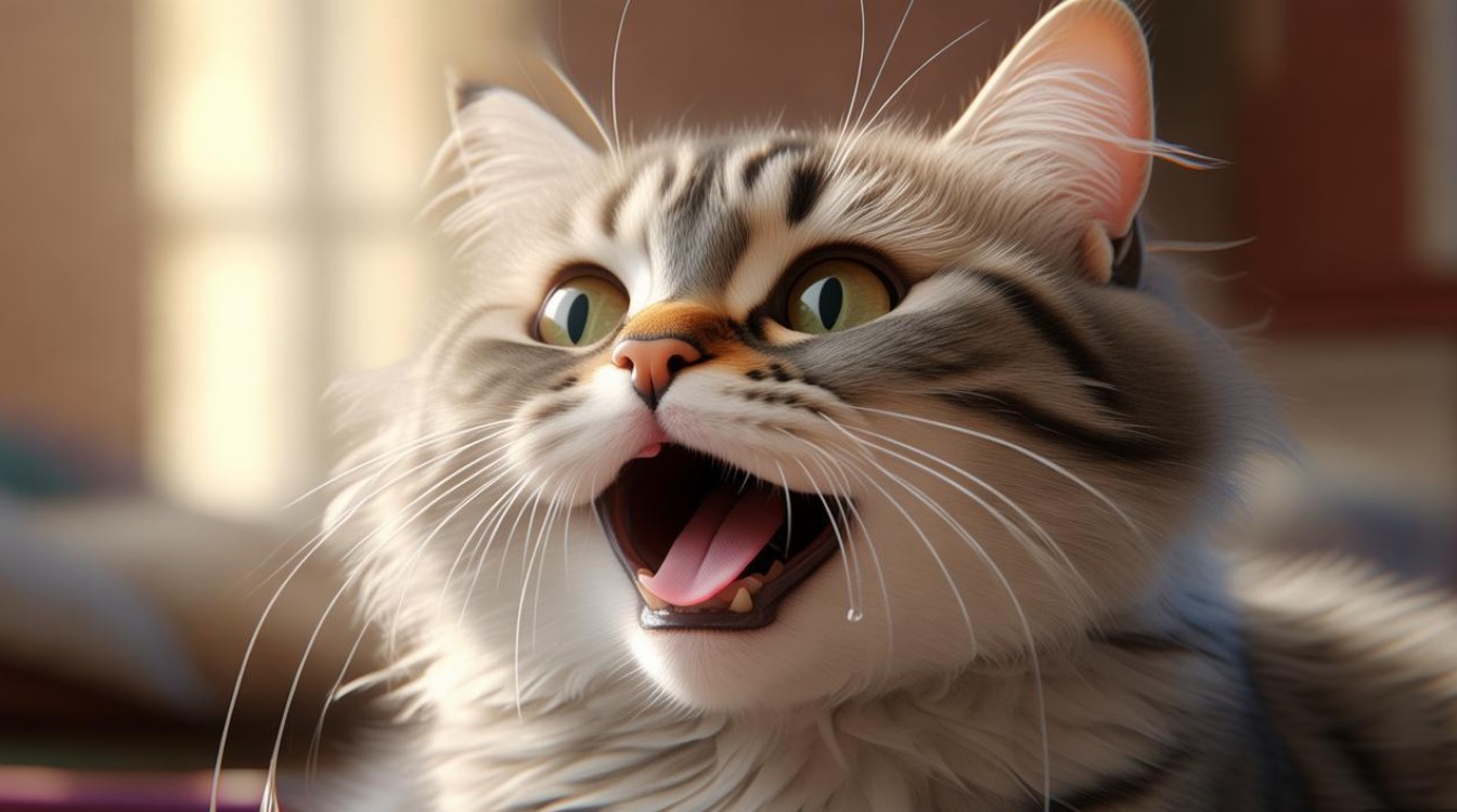 怀孕猫咪流口水