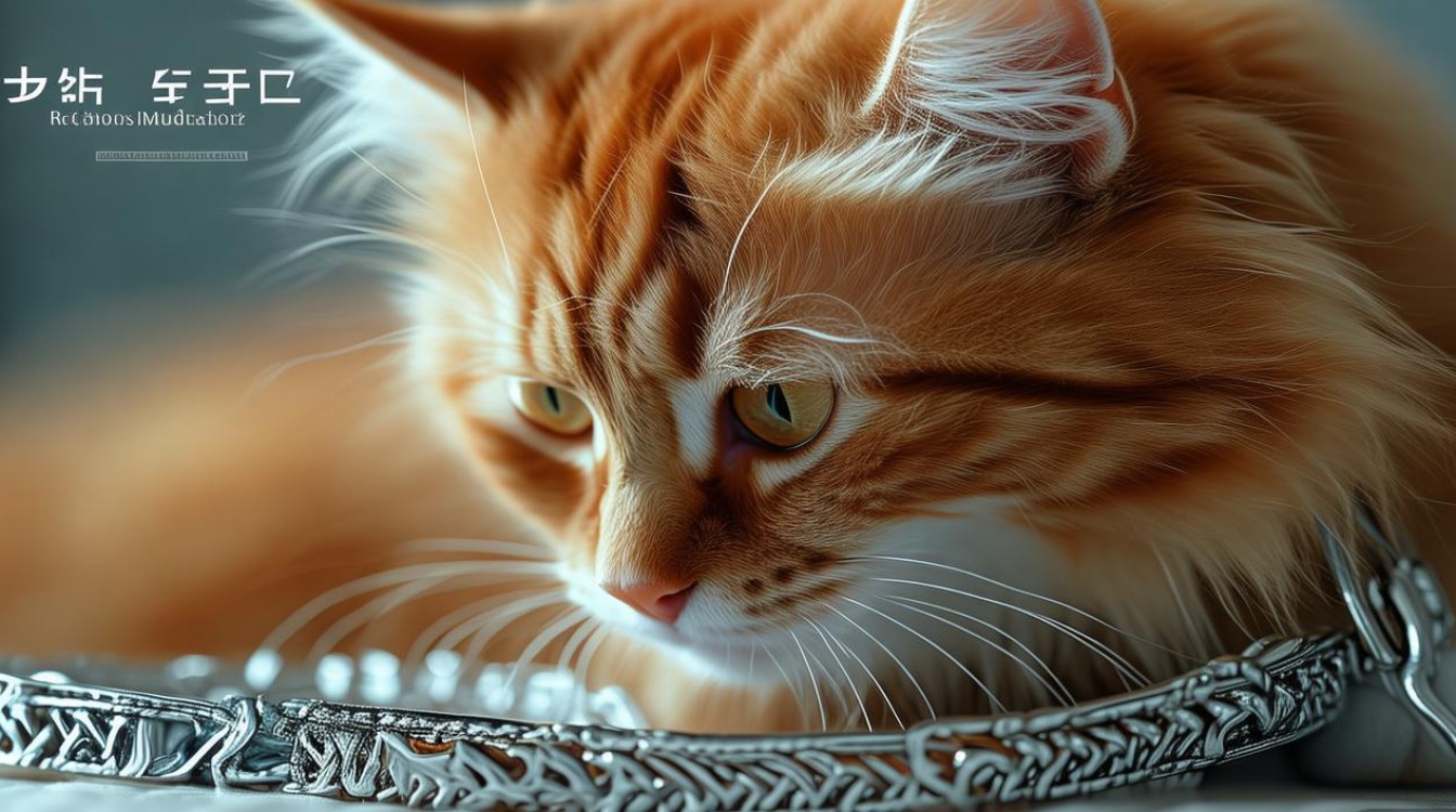猫咪舔了项圈