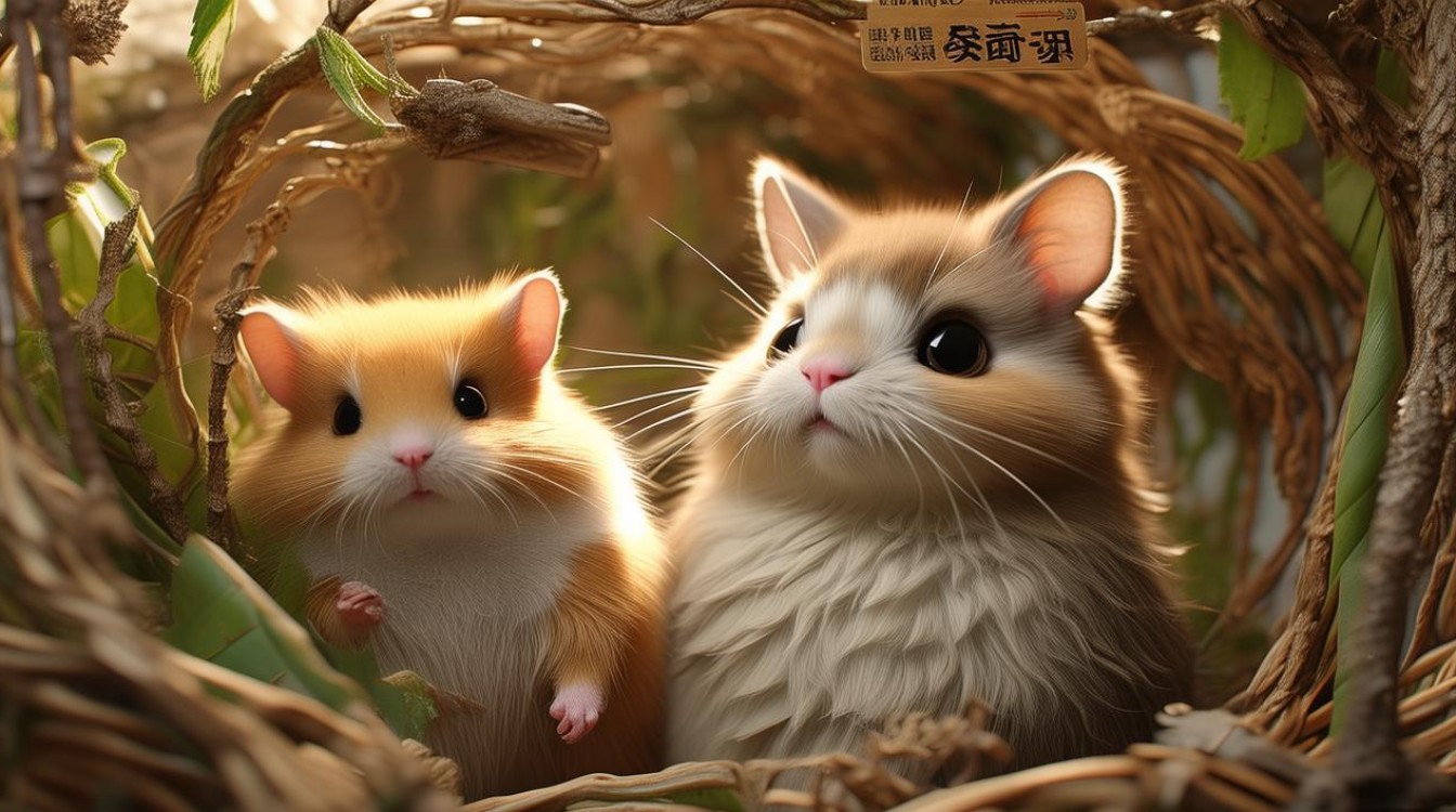 龙猫和仓鼠合笼