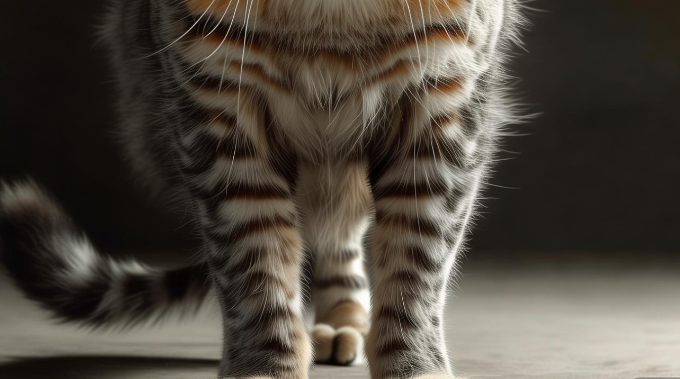猫咪后腿有点抽