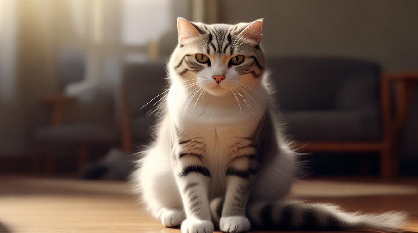 猫咪后腿有点抽