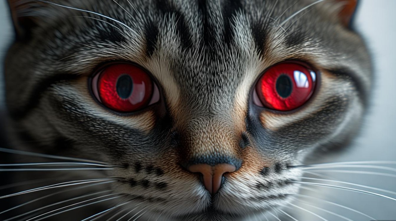 猫咪睁眼睛发红