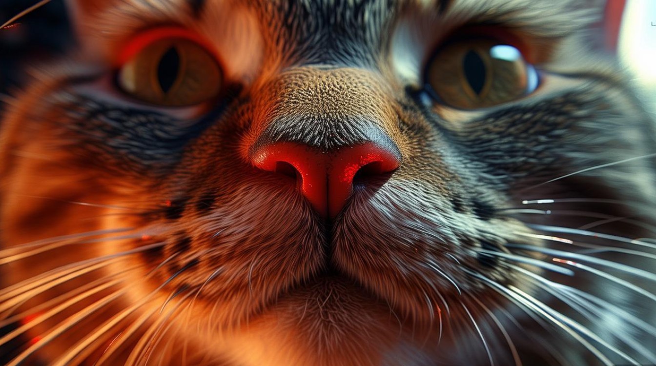 猫咪鼻子红 热