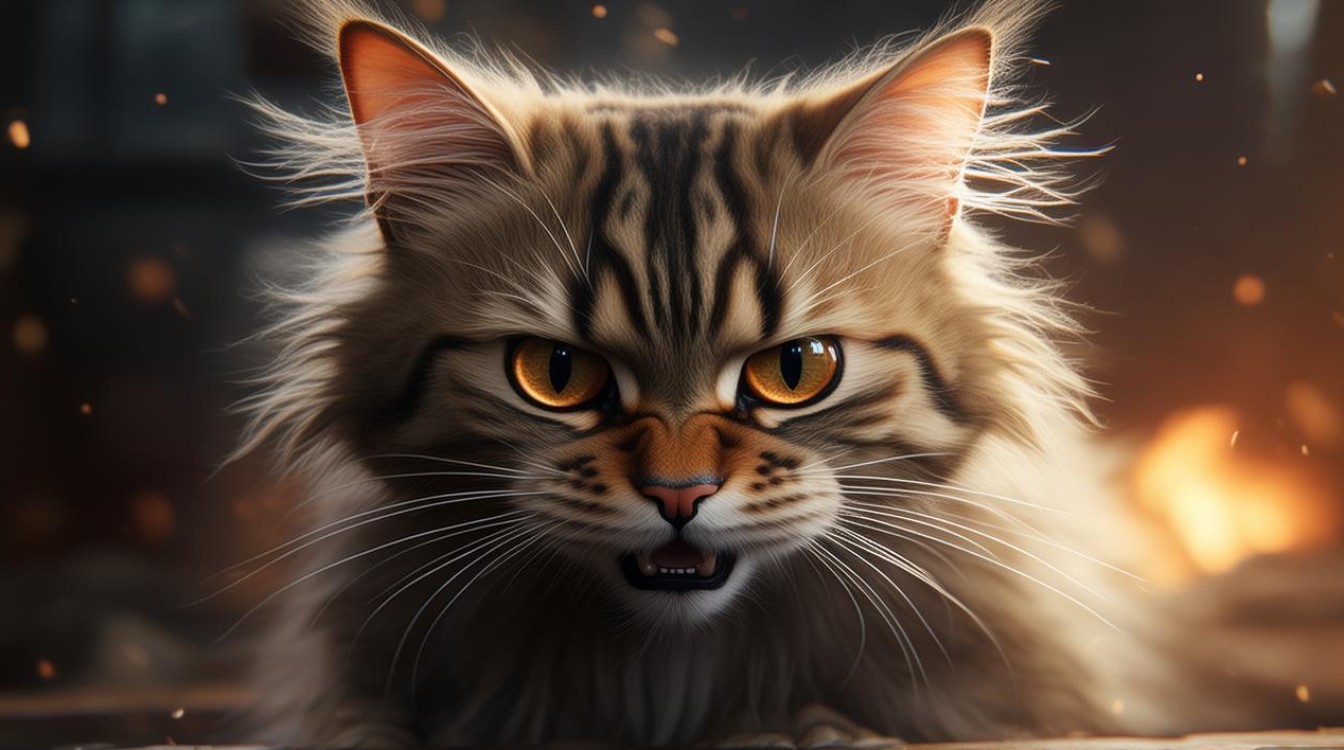猫咪发性很凶