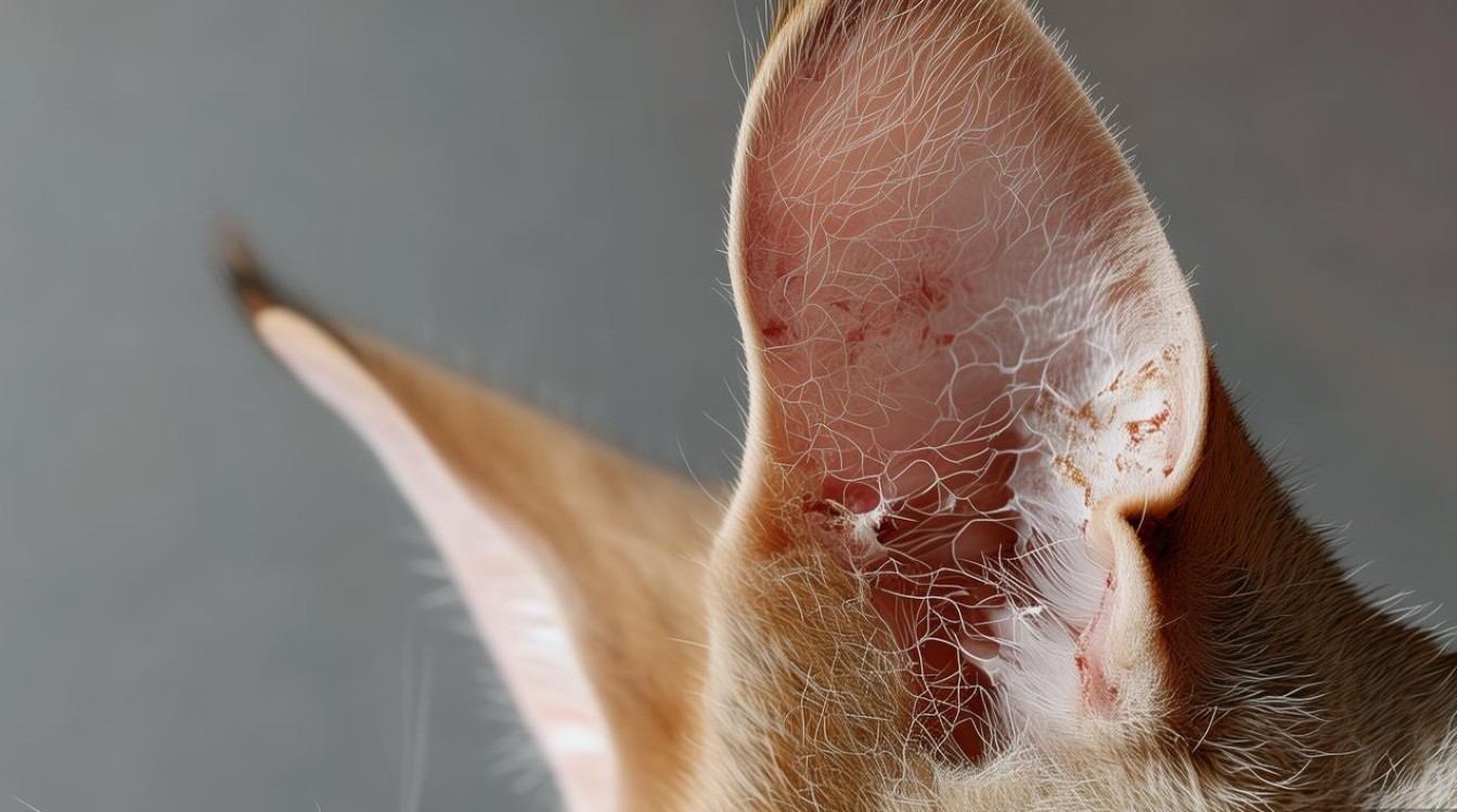 猫咪耳朵结痂掉皮