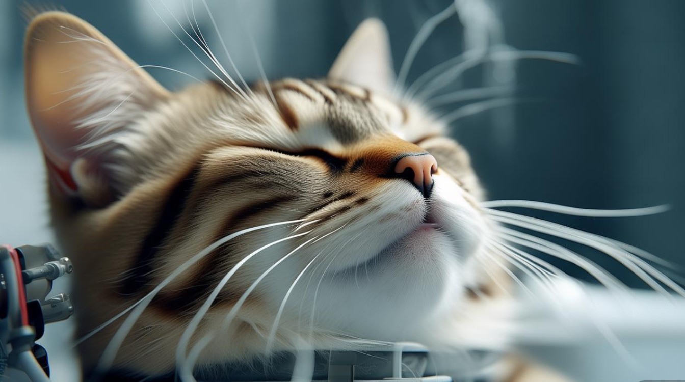 猫咪呼吸麻醉照片