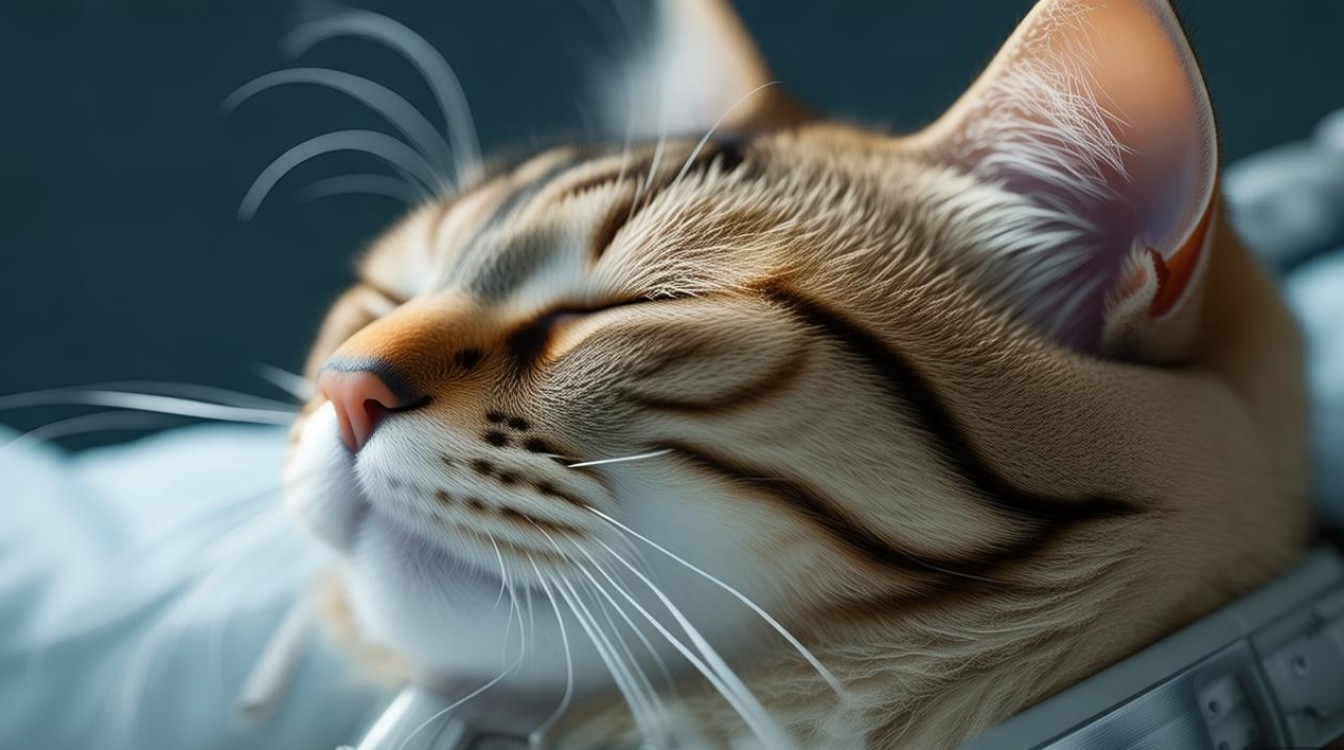 猫咪呼吸麻醉照片