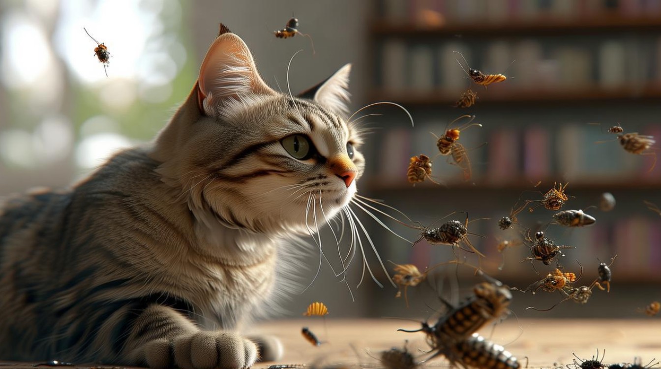 猫咪驱出很多虫