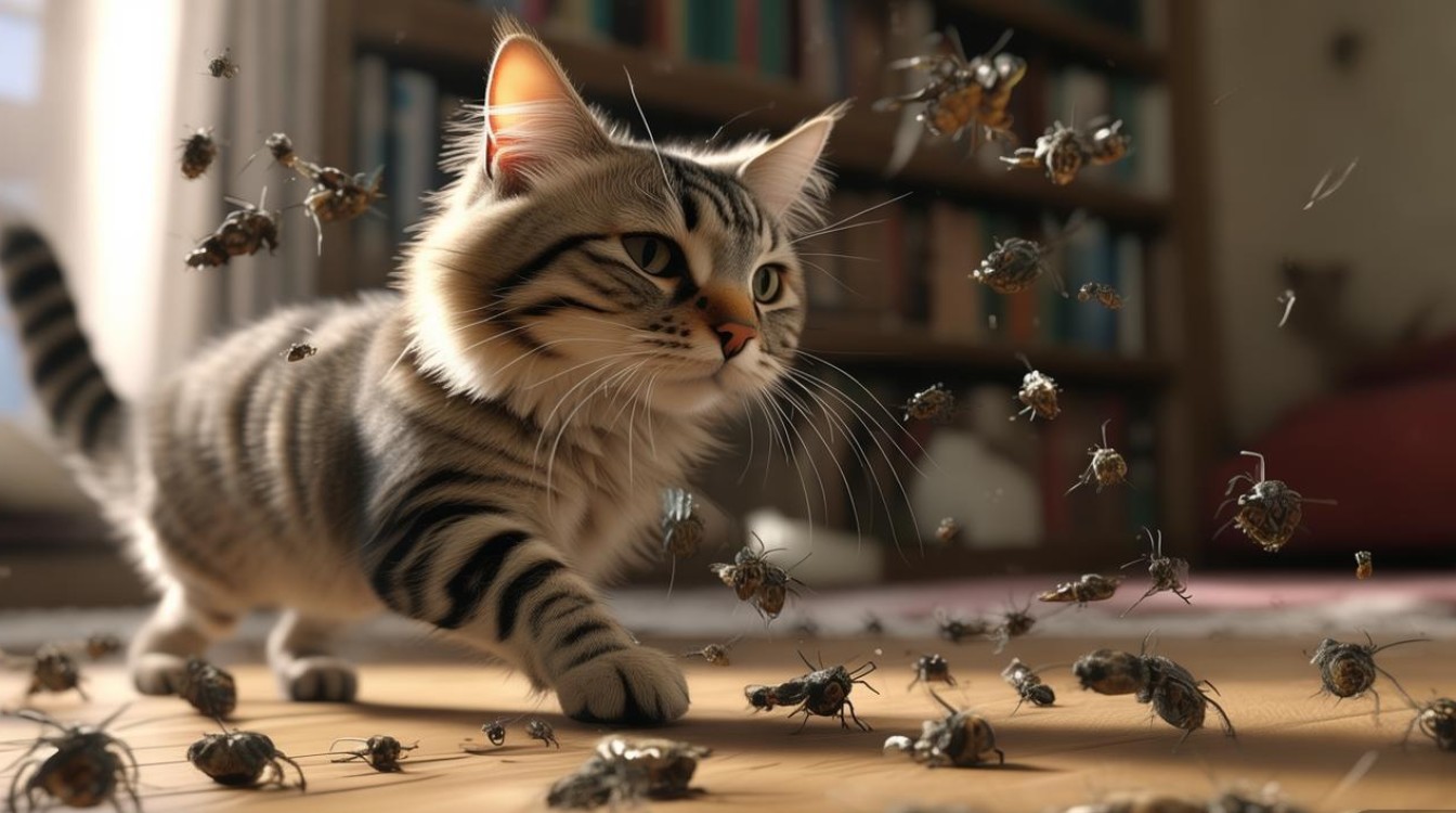 猫咪驱出很多虫