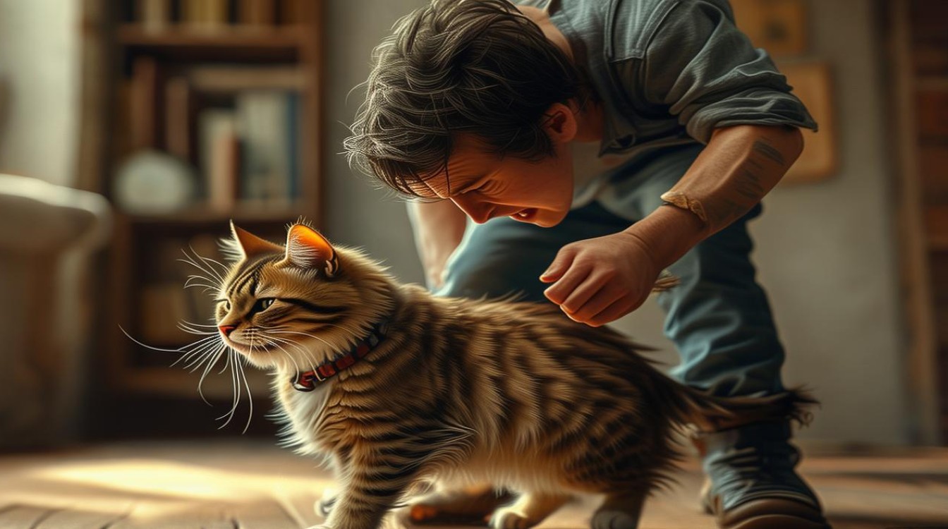 打了猫咪不理人