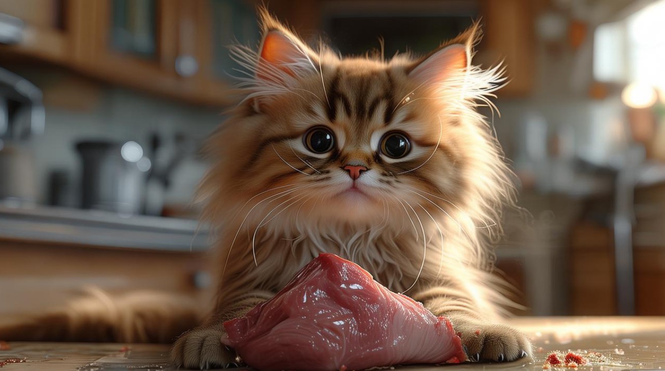 猫咪误食生猪心