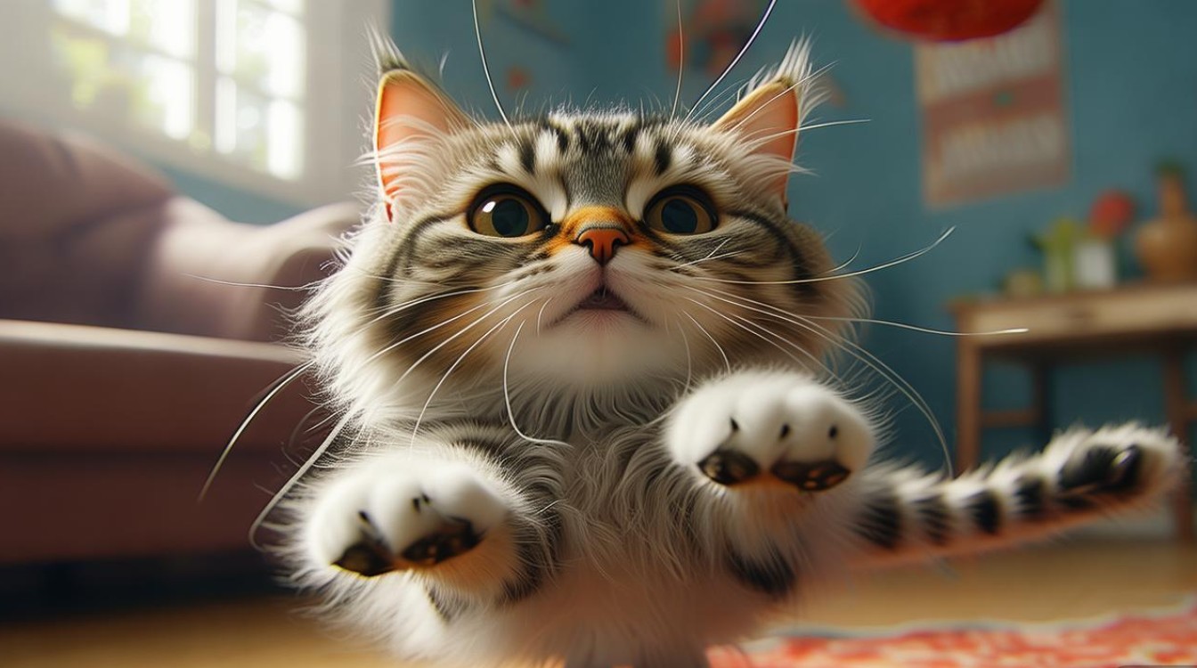 猫咪玩耍的行为