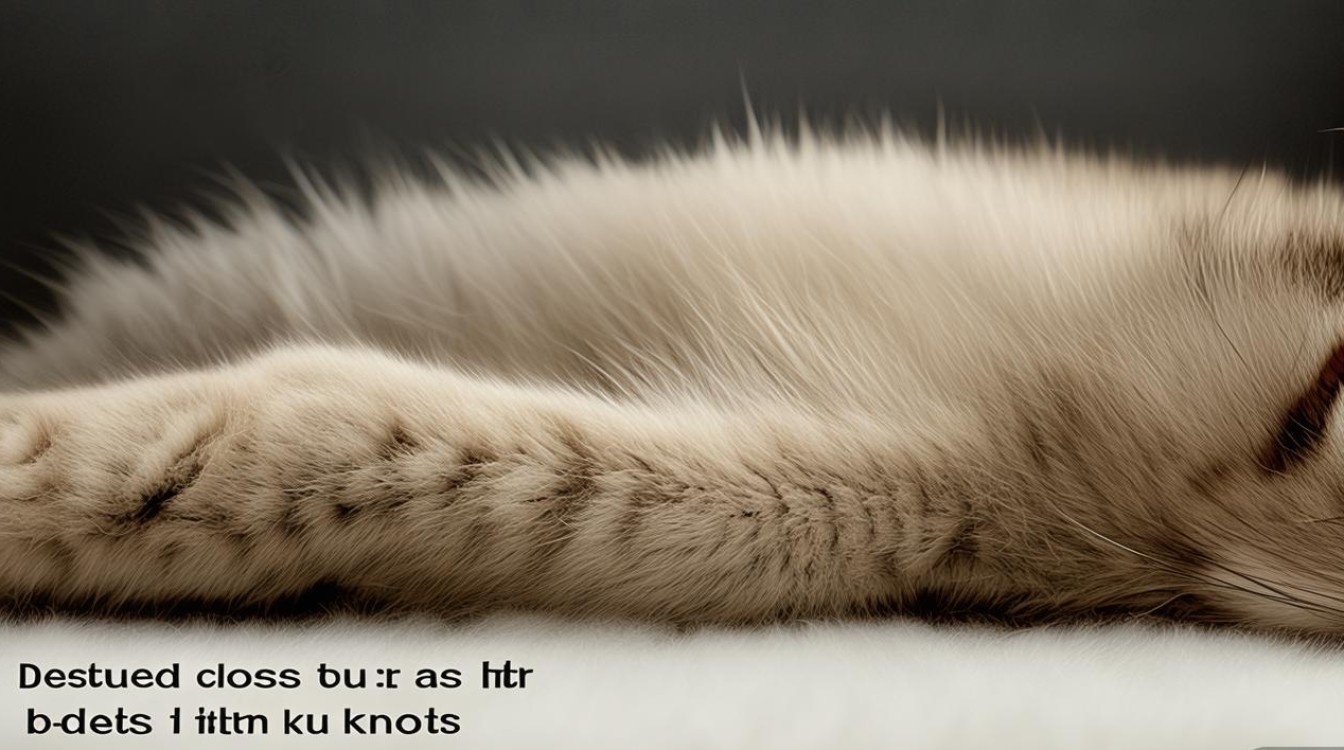 猫咪腹部毛打结