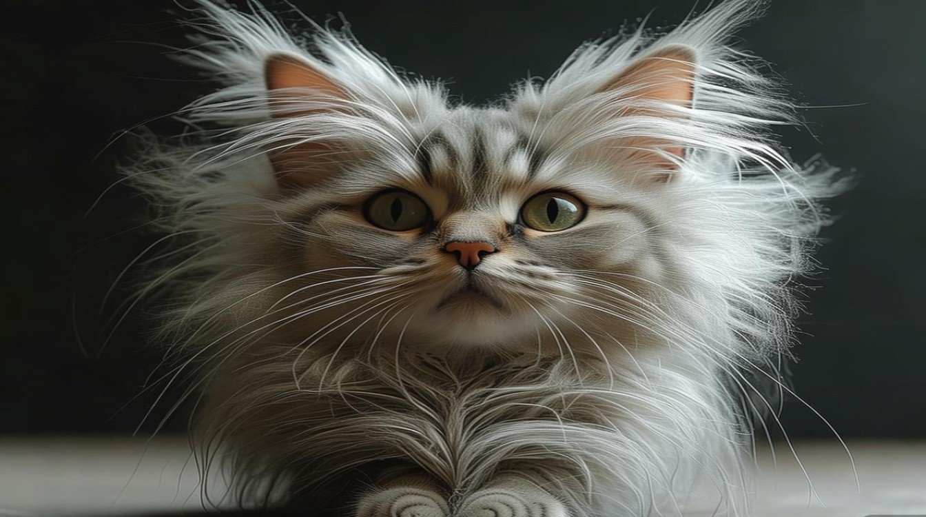 猫咪耳朵毛很长